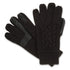 A pair of black cable knit touchscreen gloves for women. isotoner chevron knit glove