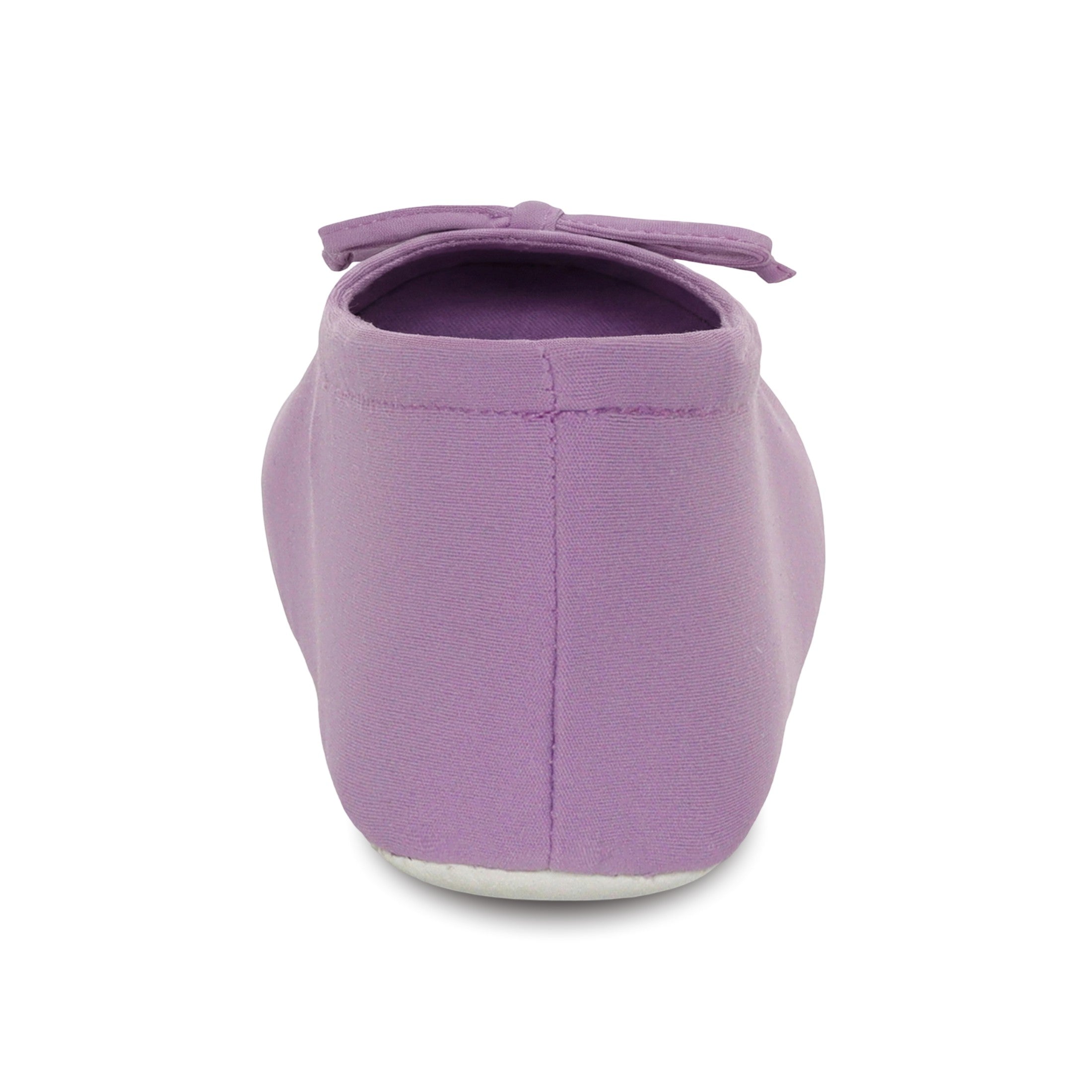 9416 Isotoner Colorful purple ballerina slipper on a white background
