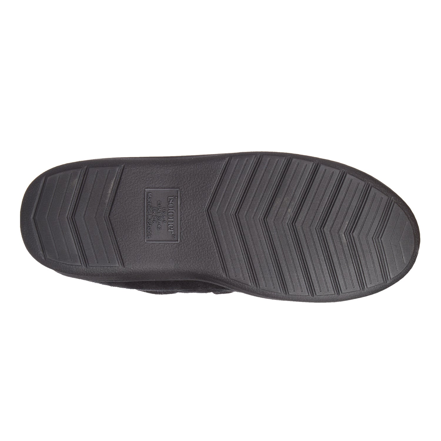 97044 Isotoner Mens Carter Boater Moccasin Slippers