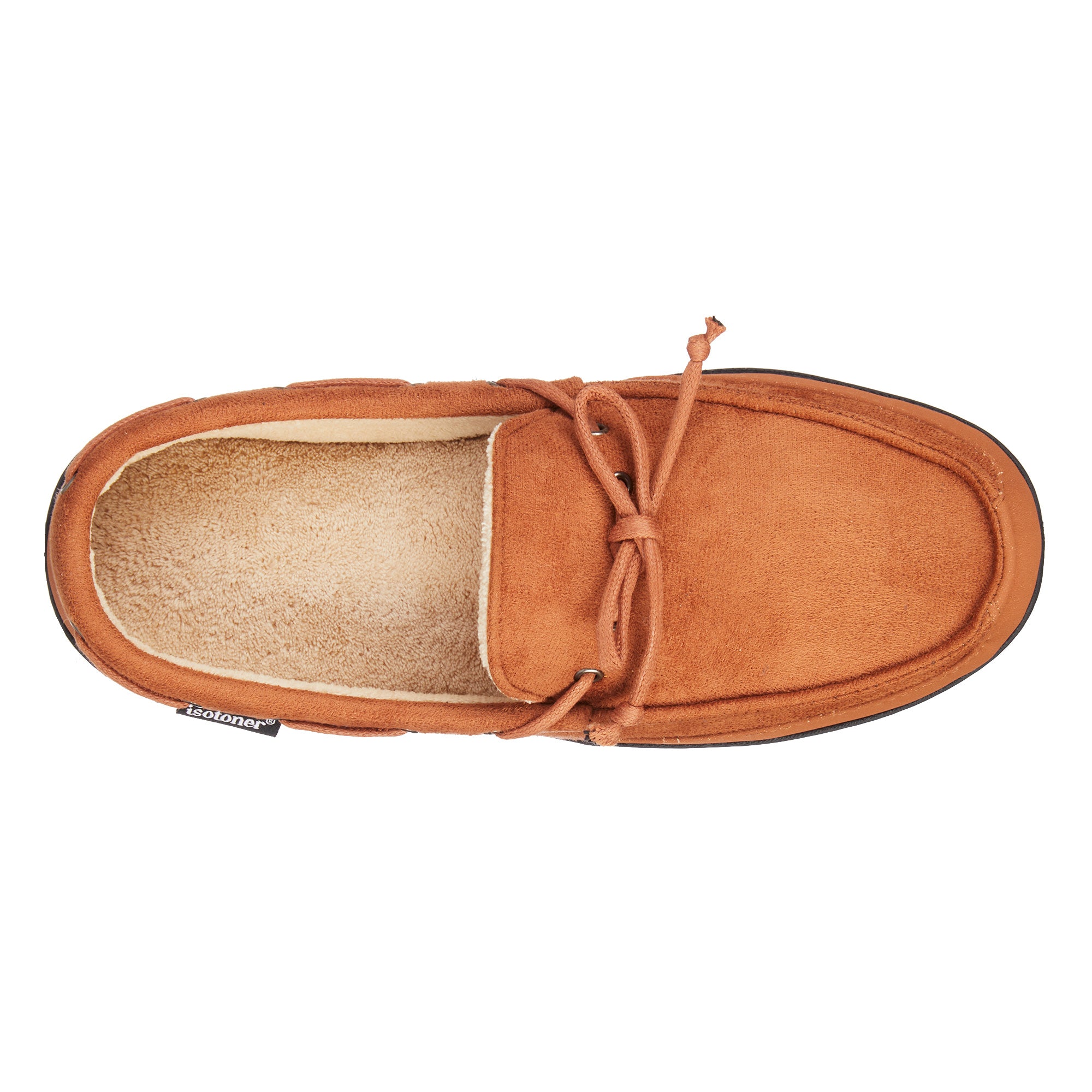97044 Isotoner Mens Carter Boater Moccasin Slippers