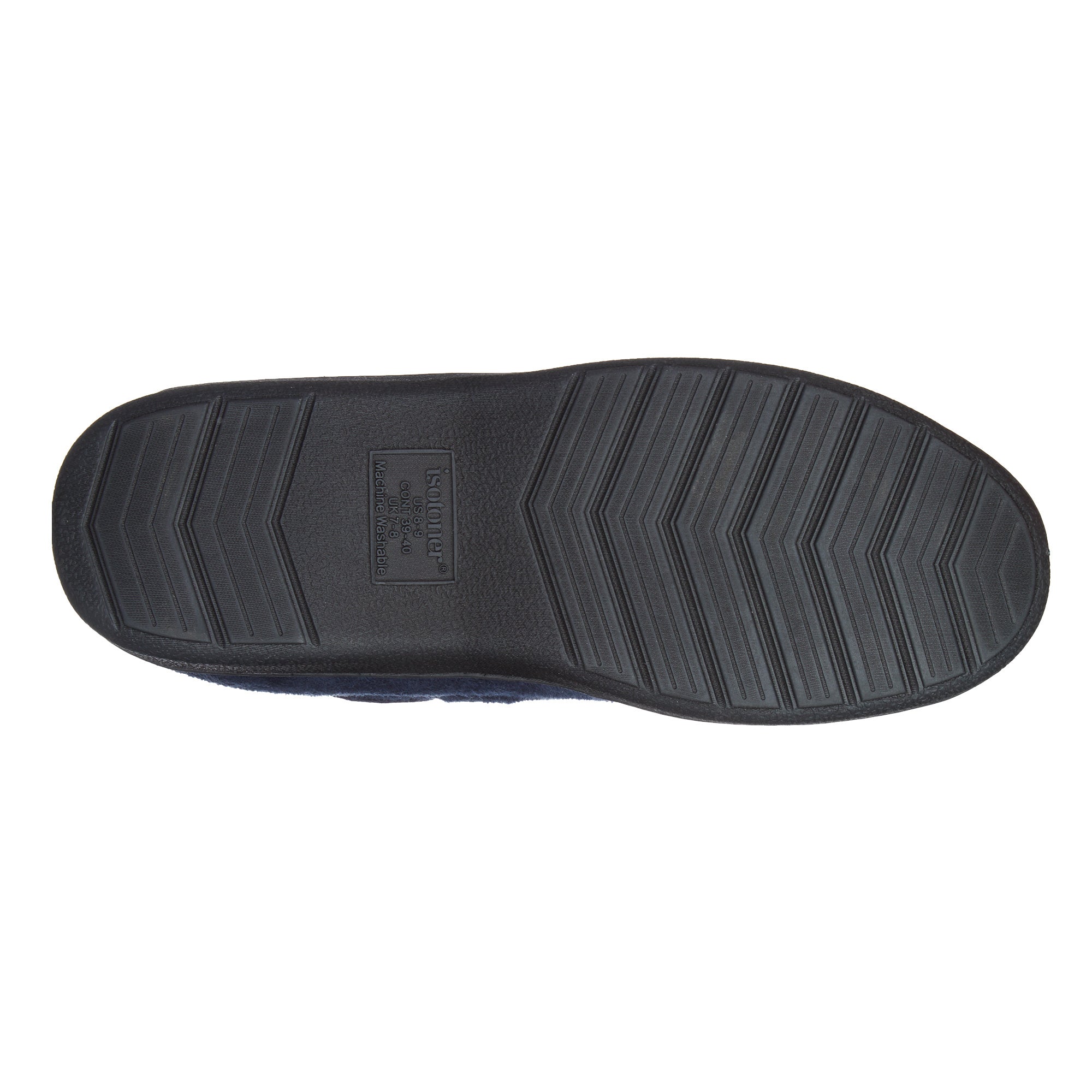 97044 Isotoner Mens Carter Boater Moccasin Slippers
