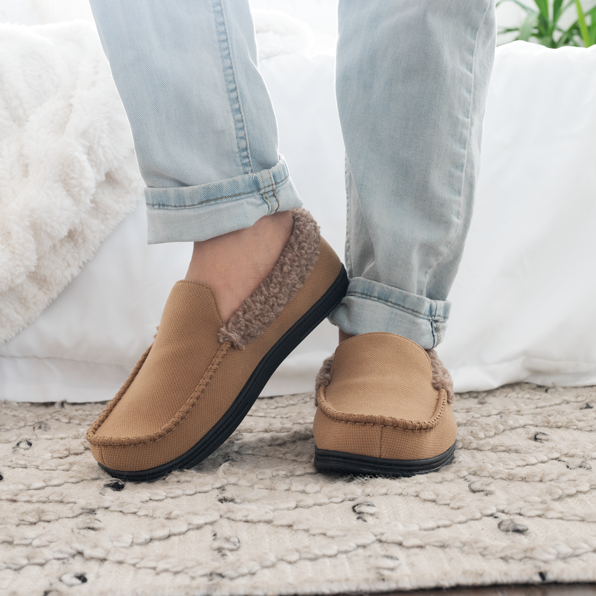97058 Brushed Knit Lewis Moccasin