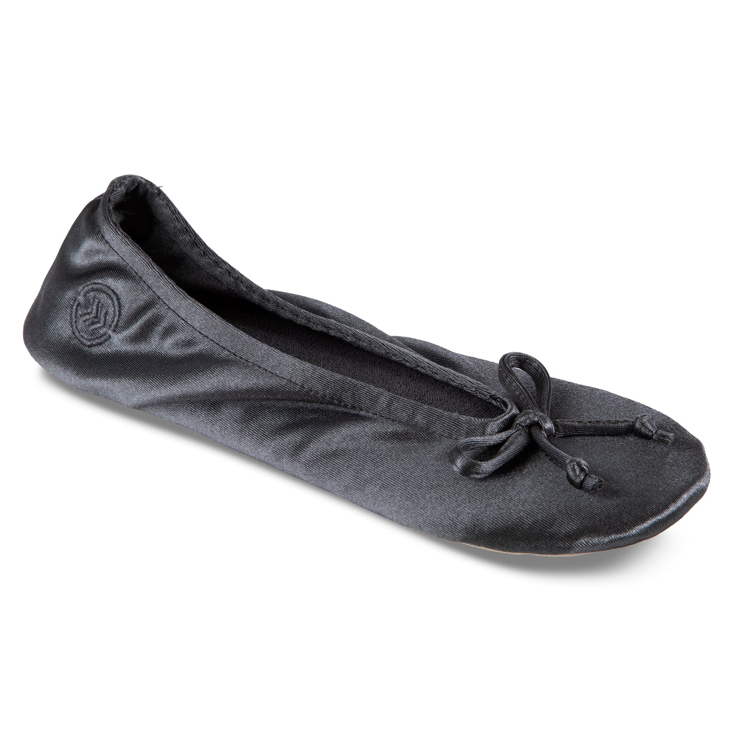 Women’s Isotoner Satin Ballerina Slippers with Satin Bow style 96009
