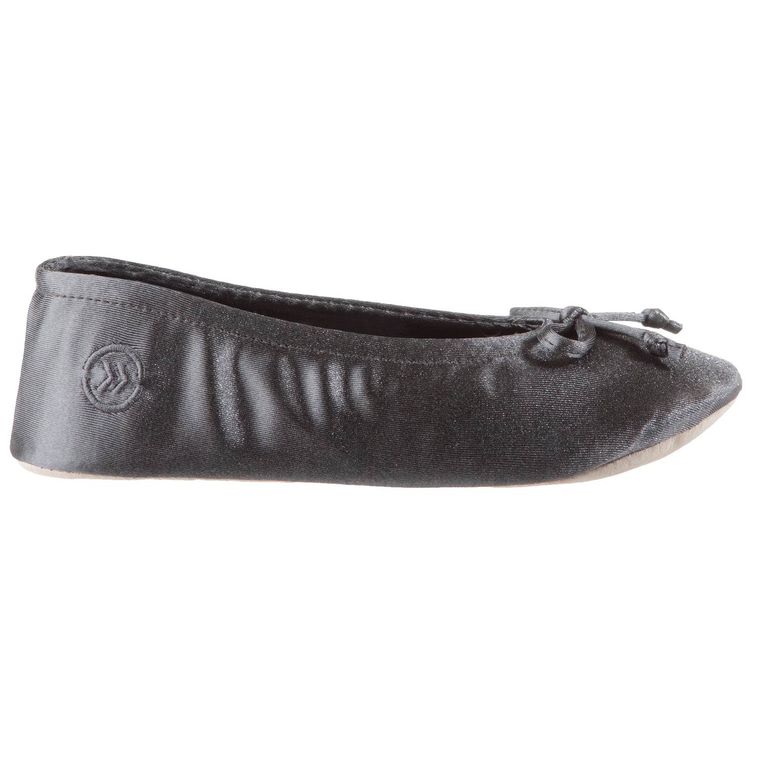 Women’s Isotoner Satin Ballerina Slippers with Satin Bow style 96009
