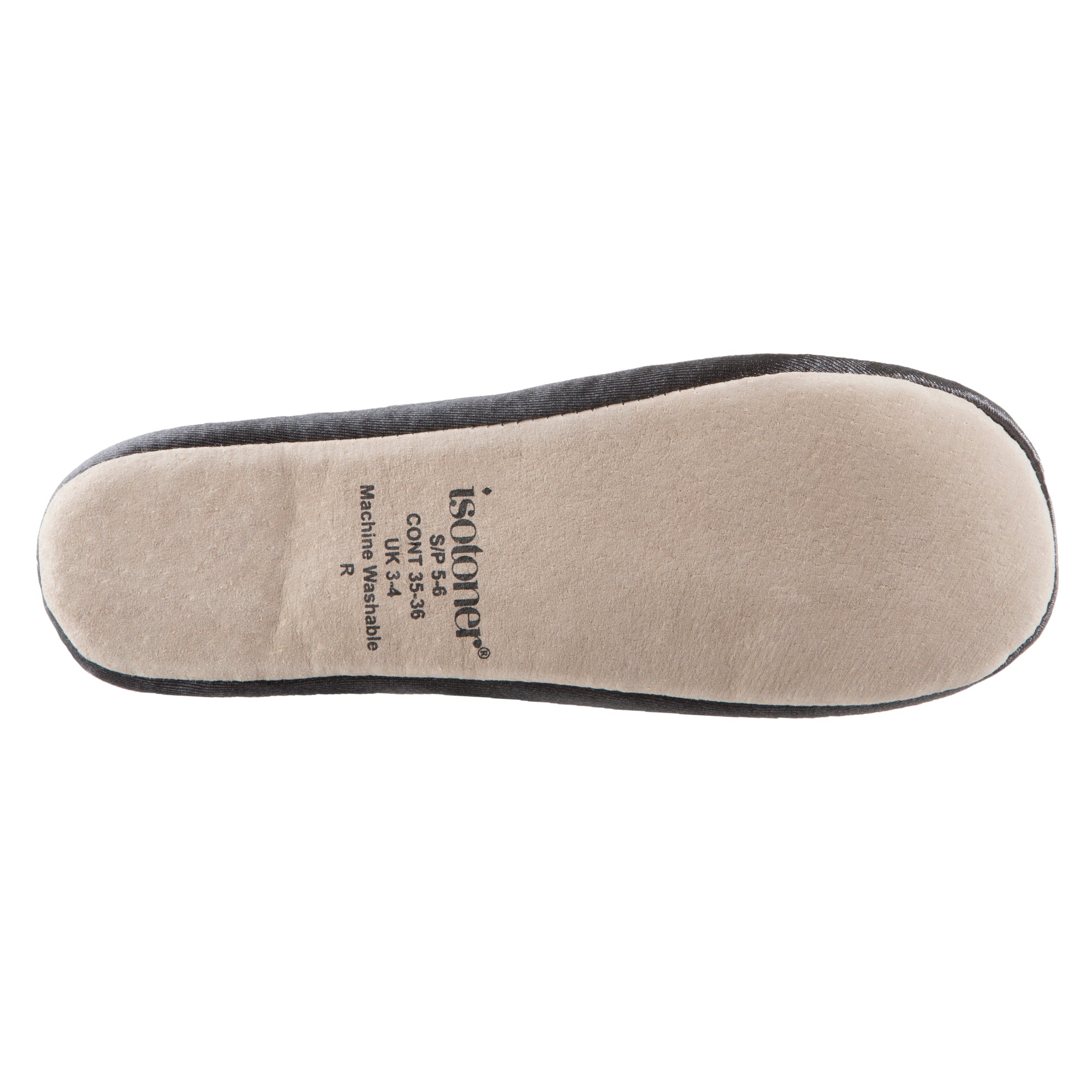 Women’s Isotoner Satin Ballerina Slippers with Satin Bow style 96009