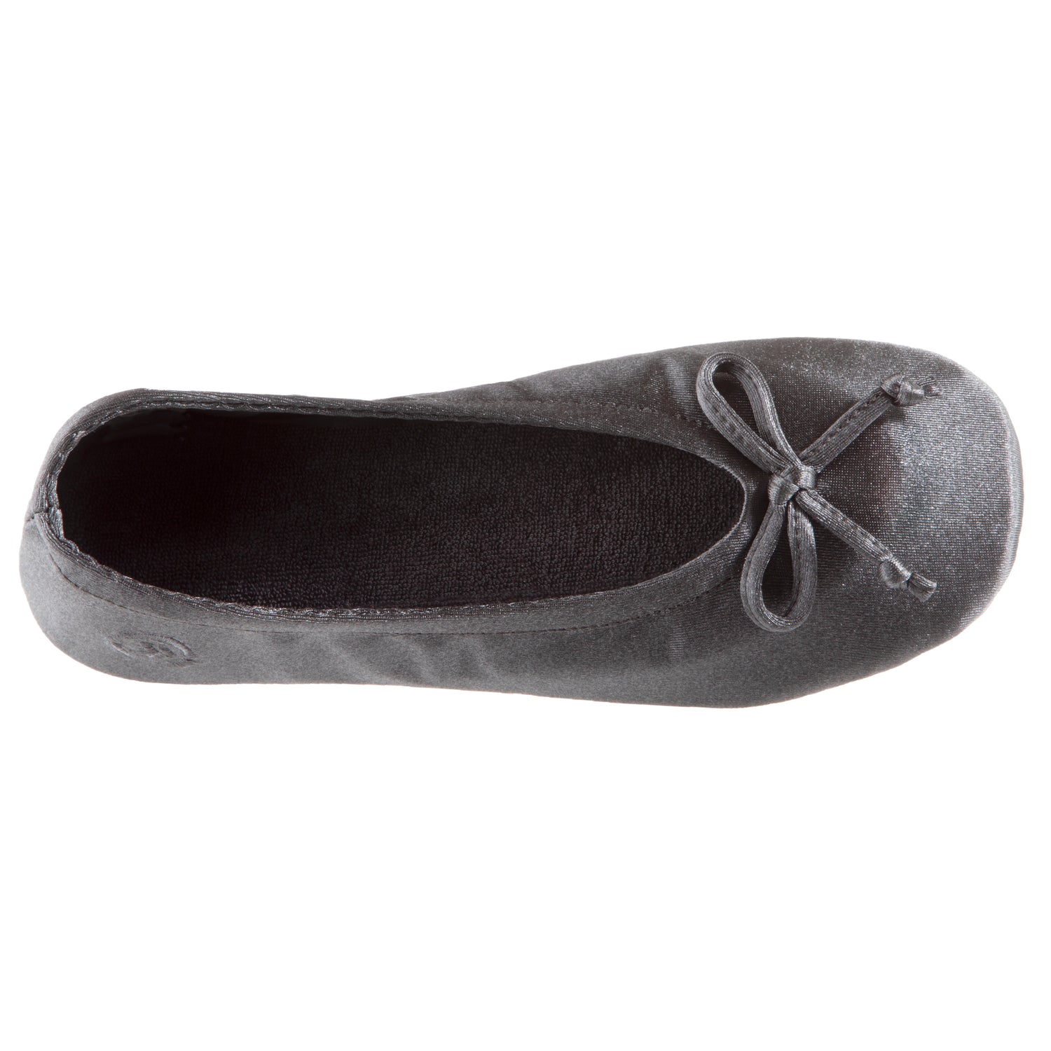 Women’s Isotoner Satin Ballerina Slippers with Satin Bow style 96009