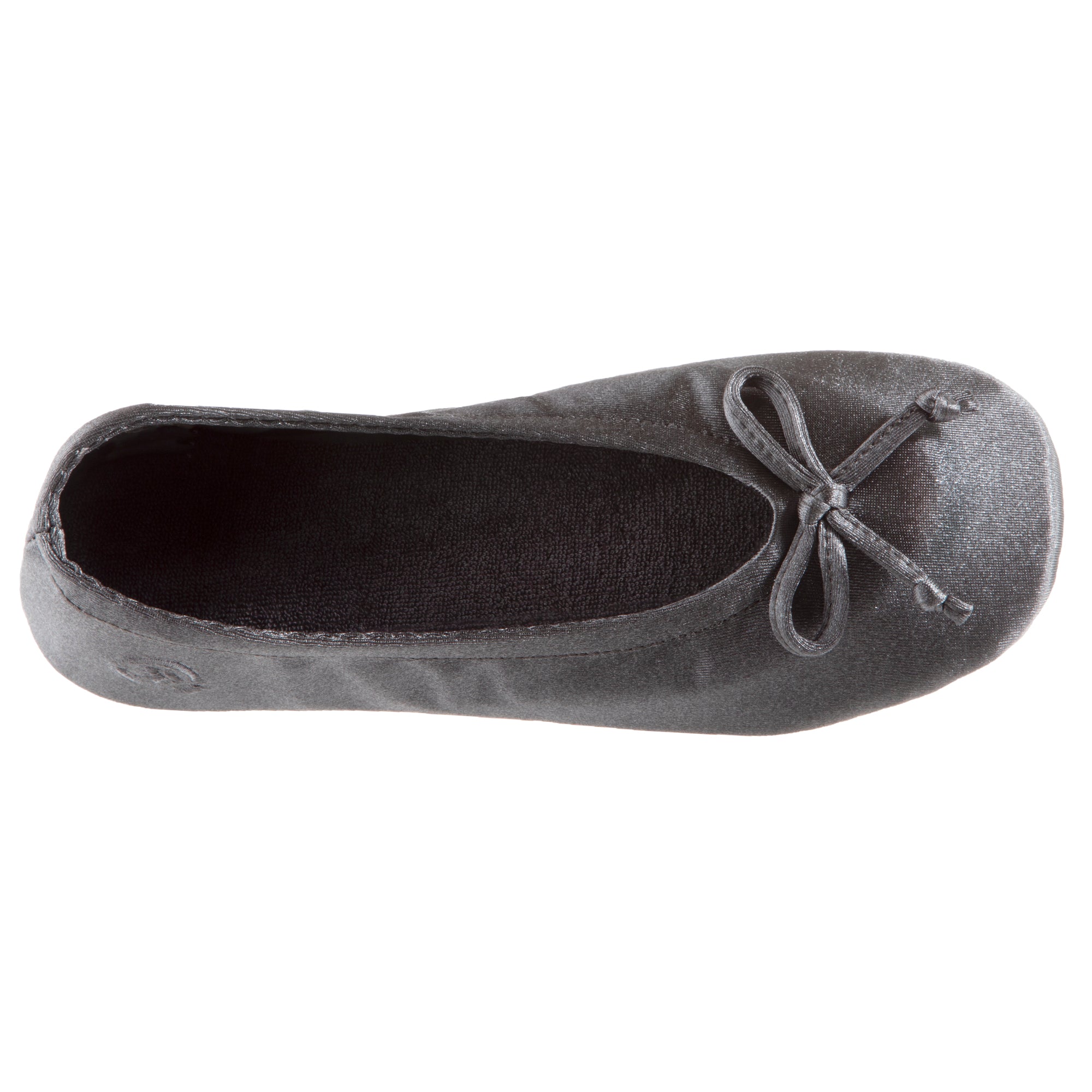 Women’s Isotoner Satin Ballerina Slippers with Satin Bow style 96009