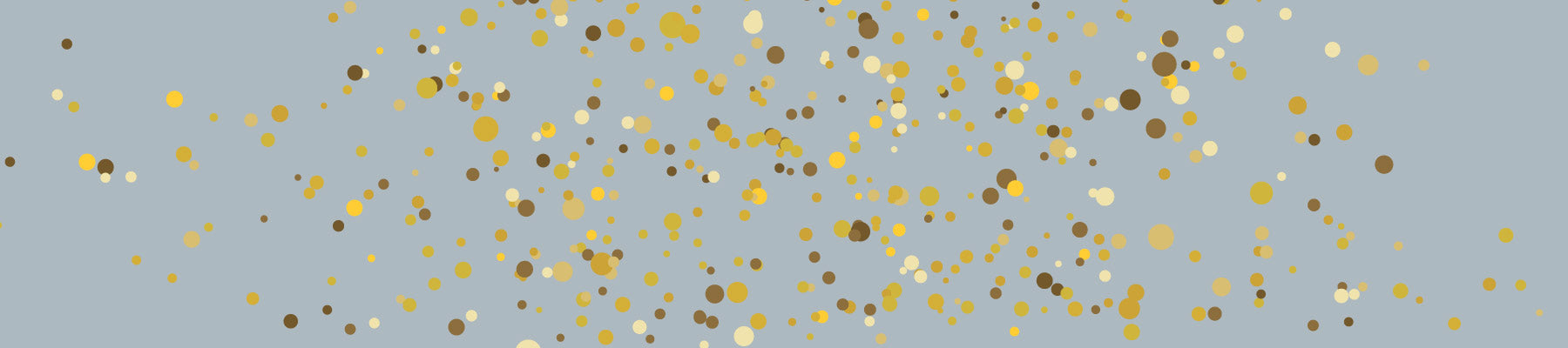 light blue/grey background with gold sparkles