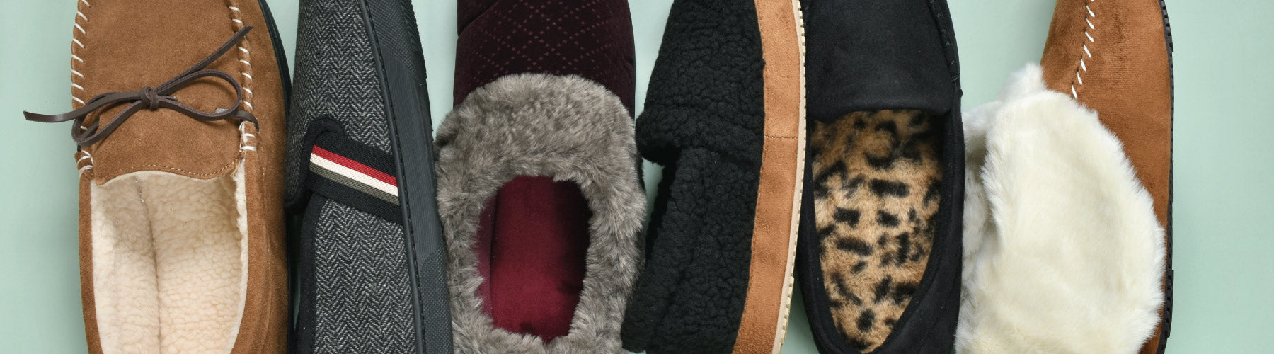 Flatlay of Men's and Women's New Arrival Slippers