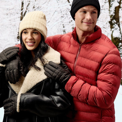 60152 Men's Quilted Pongee with Gathered Wrist Glove #color_black