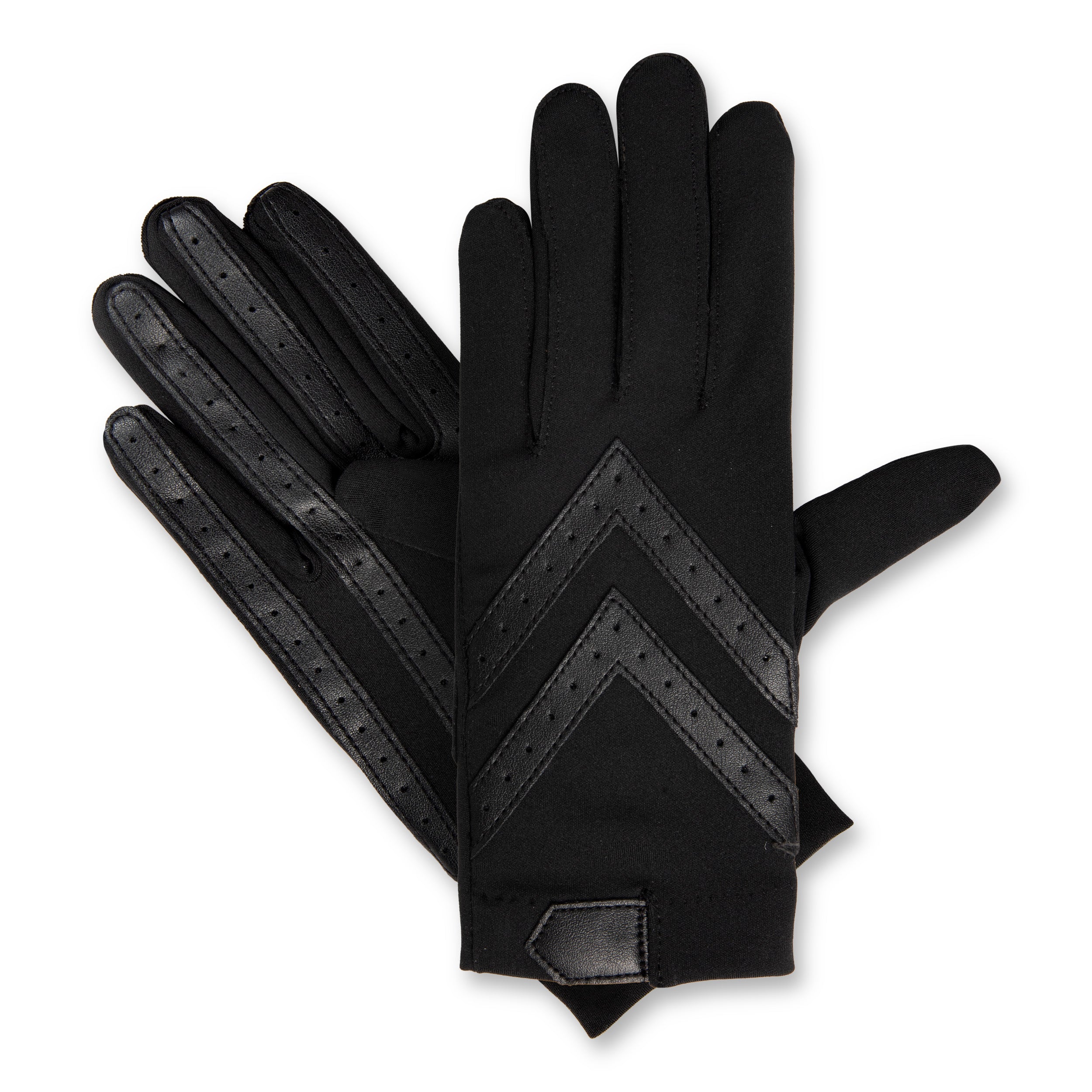 Women's Spandex Shortie Glove with Chevron Detail – Isotoner.com USA