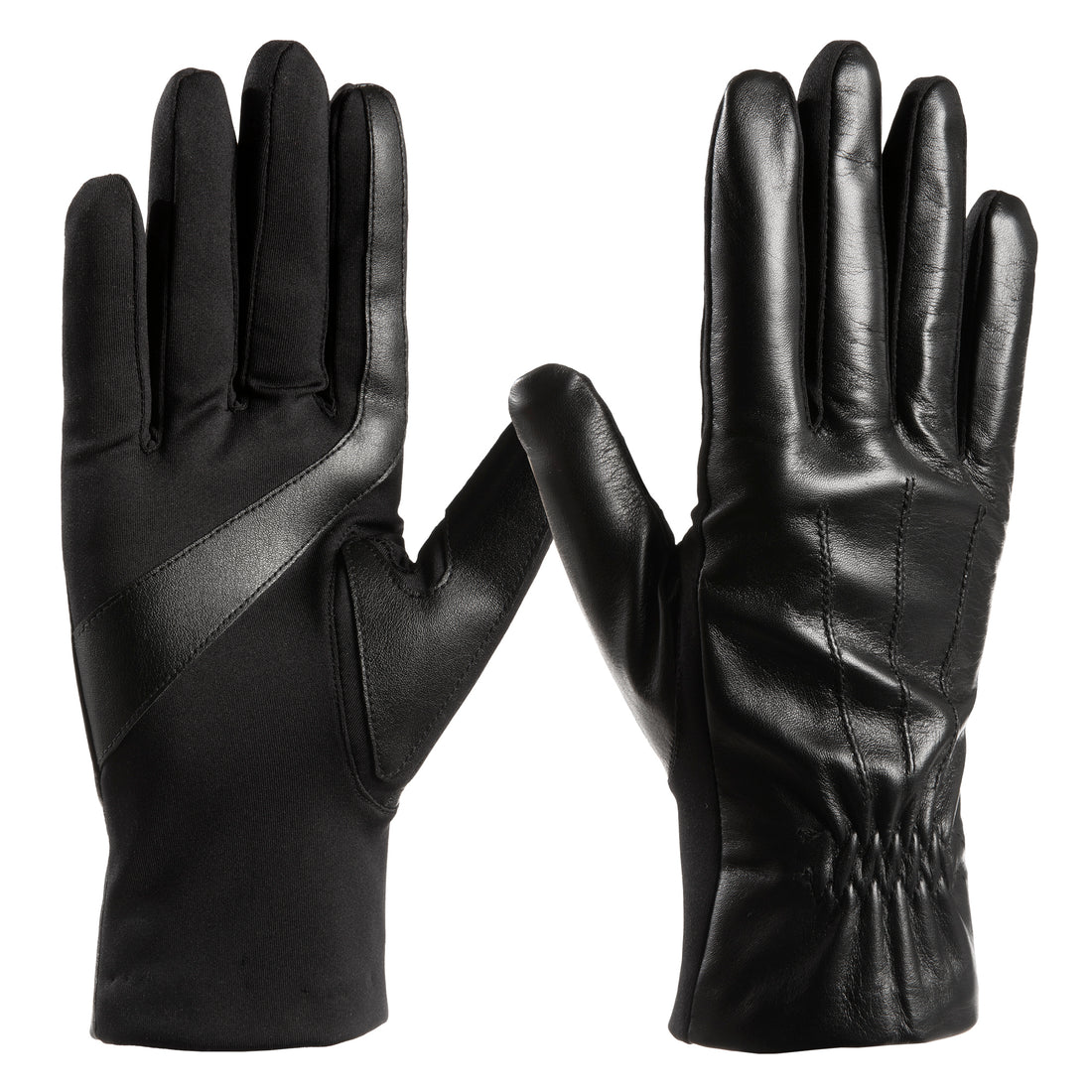30609  Women’s Lined Faux Leather Sretch Glove 