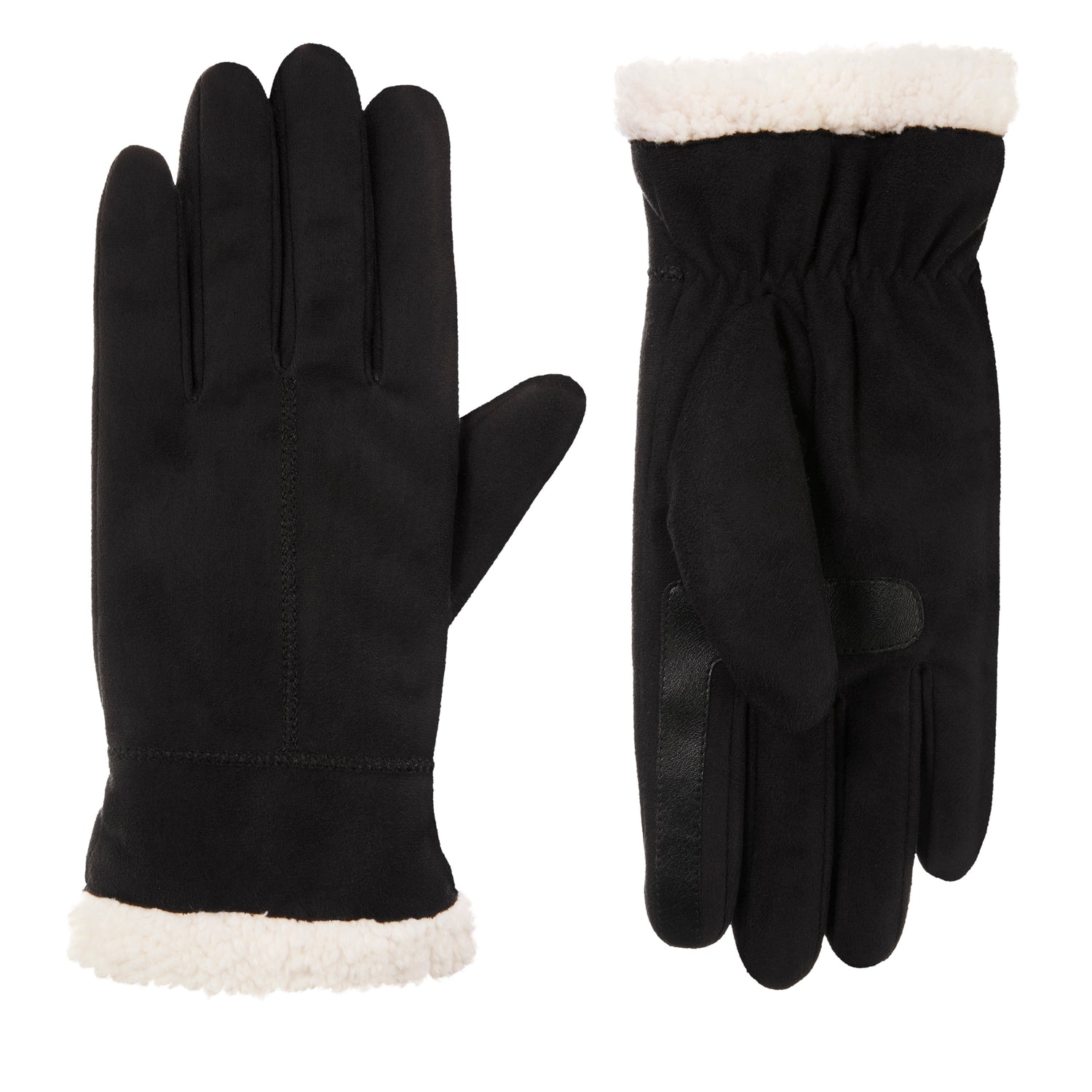 sherpa handschuhe Isotoner Women's Sherpa Lined Microsuede Glove Cognac Large/X-Large