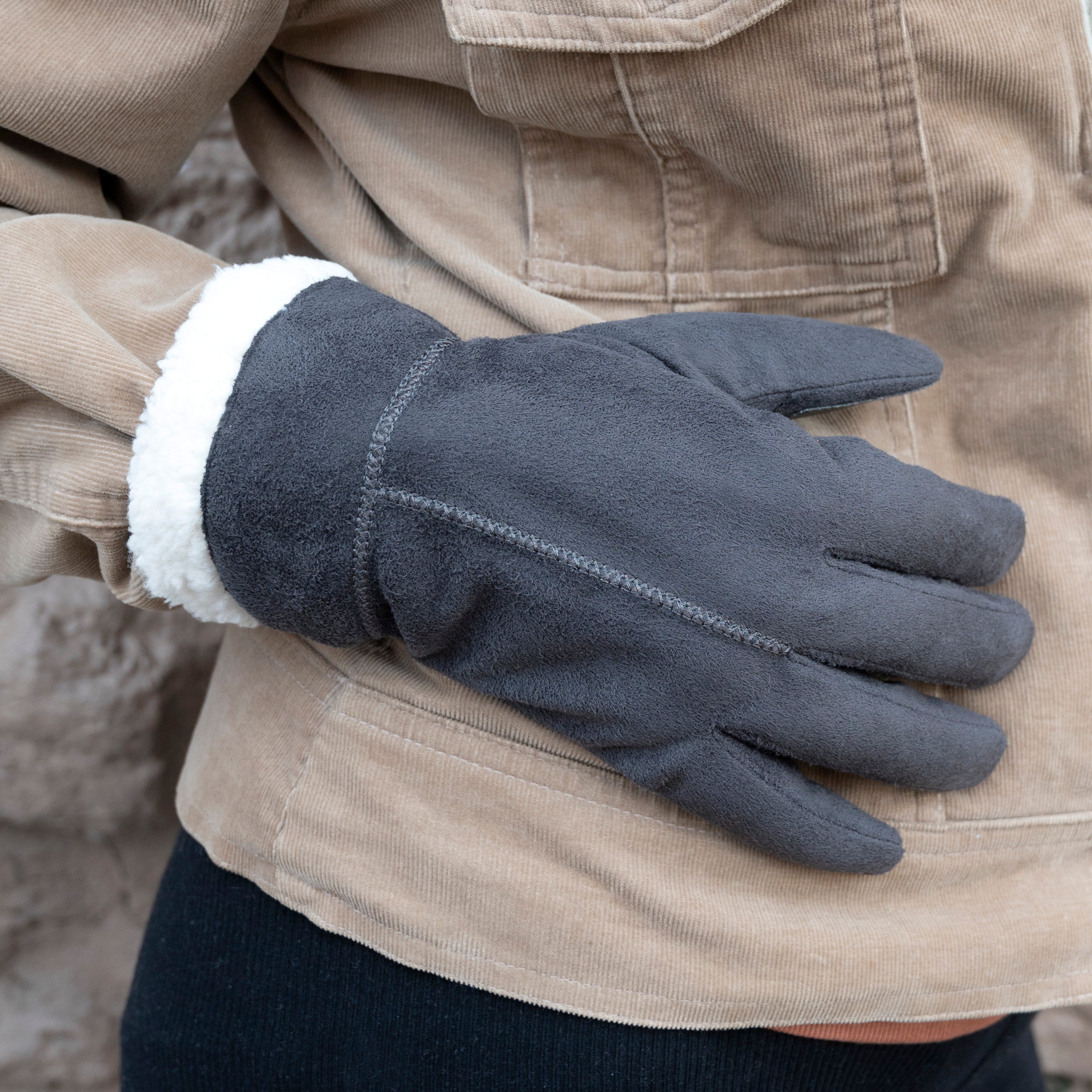 Women's Sherpa Lined Microsuede Glove – Isotoner.com USA