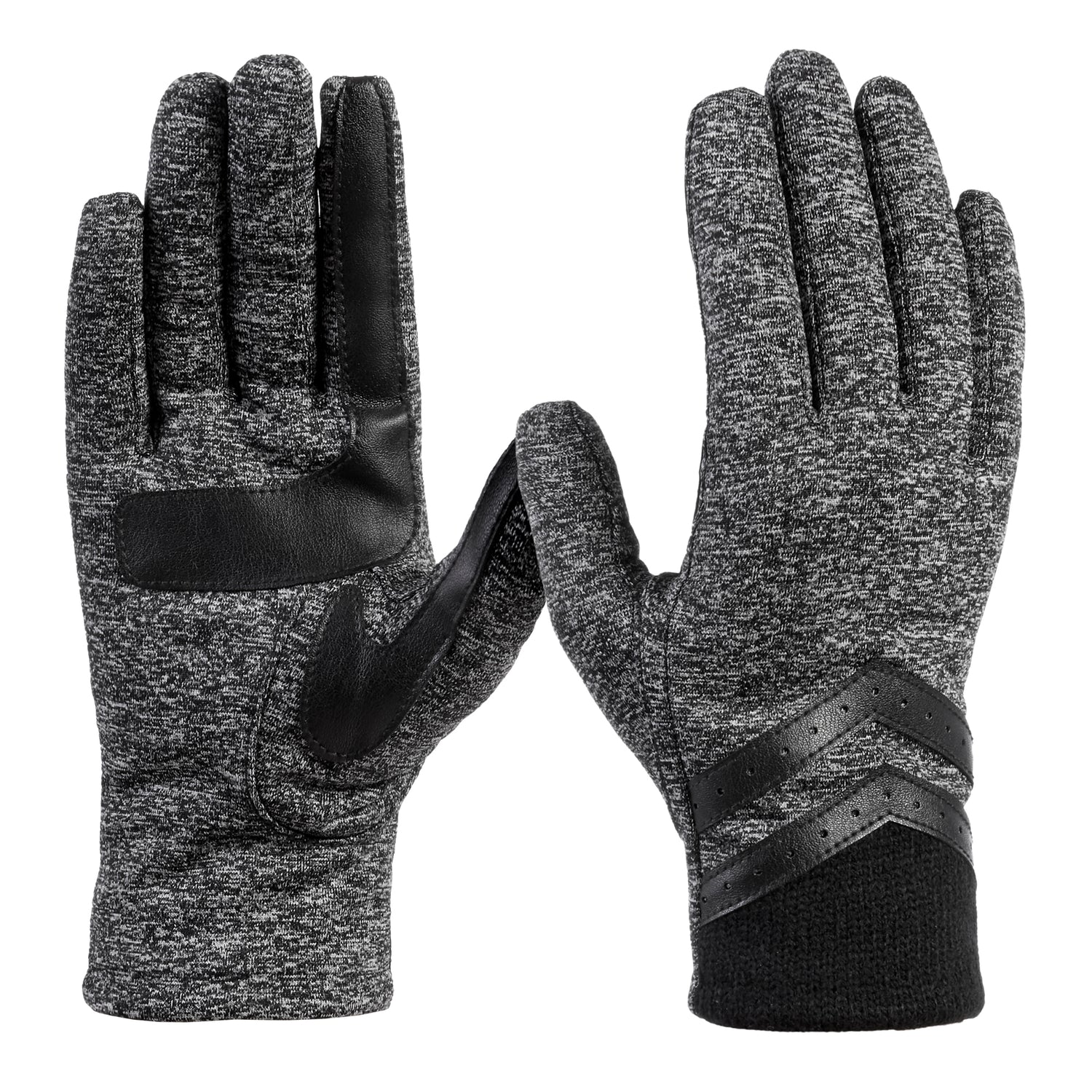 Women's Spandex Gloves with Rib Knit Cuff