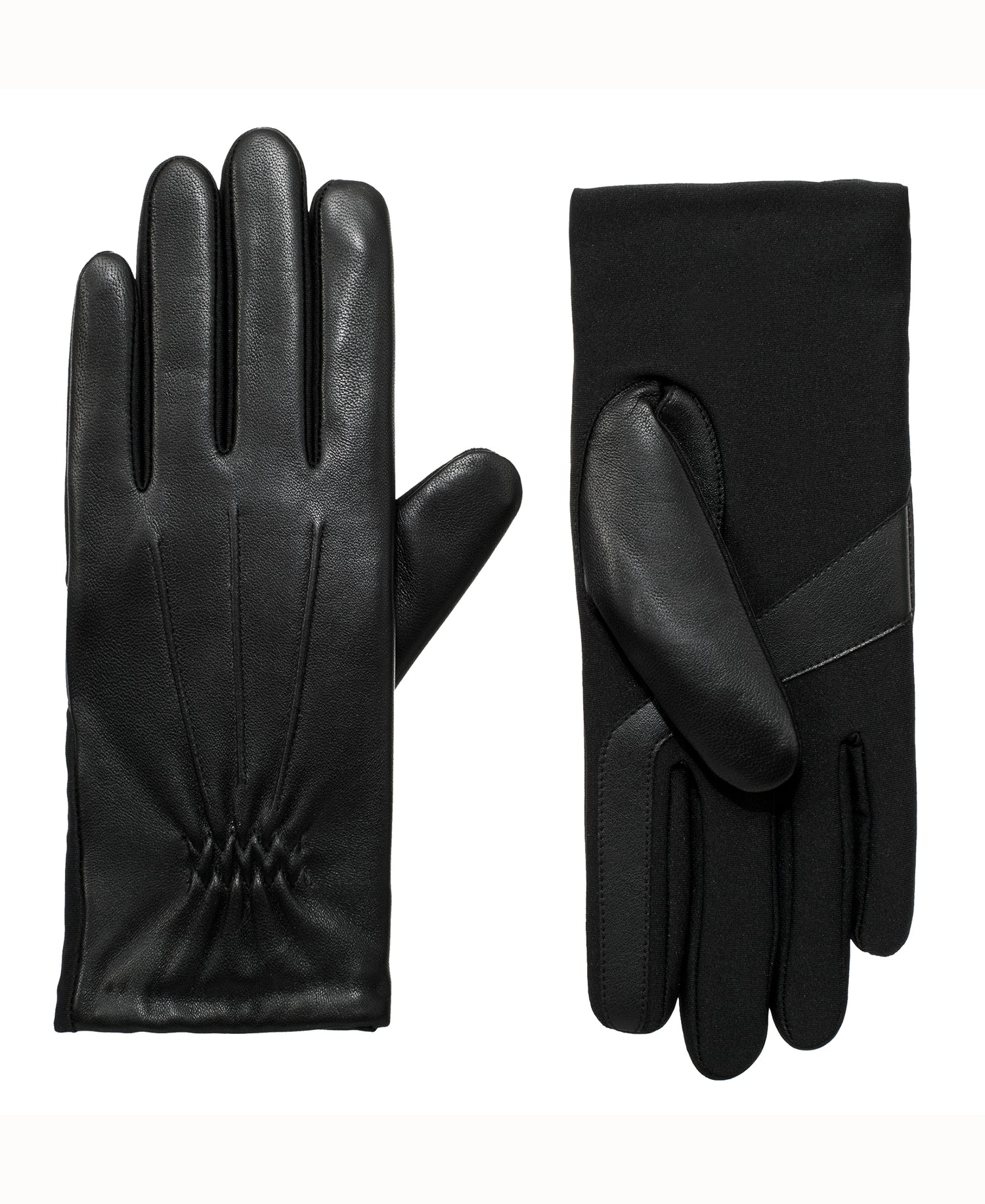 30609  Women’s Lined Faux Leather Sretch Glove 