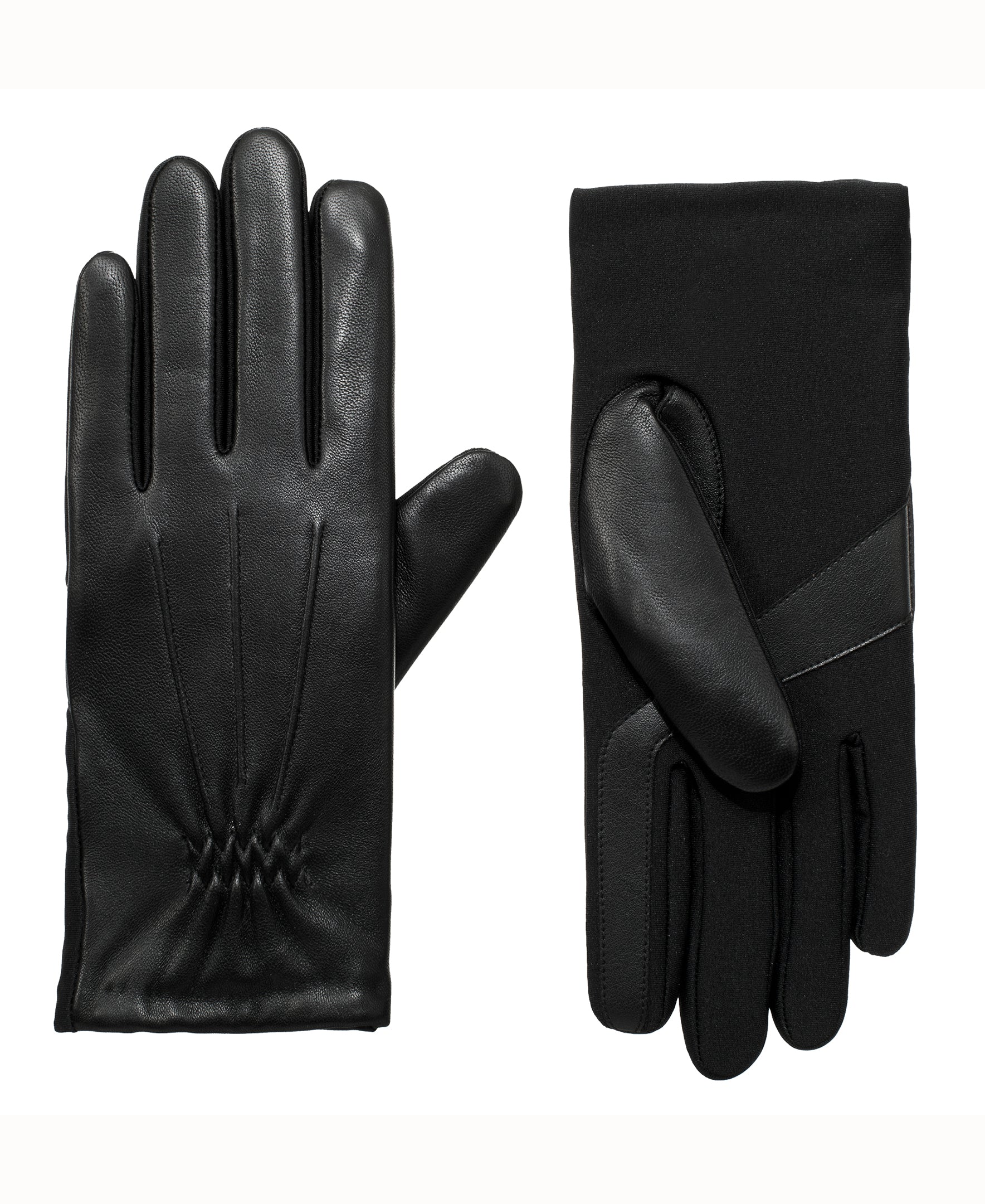30609  Women’s Lined Faux Leather Sretch Glove 