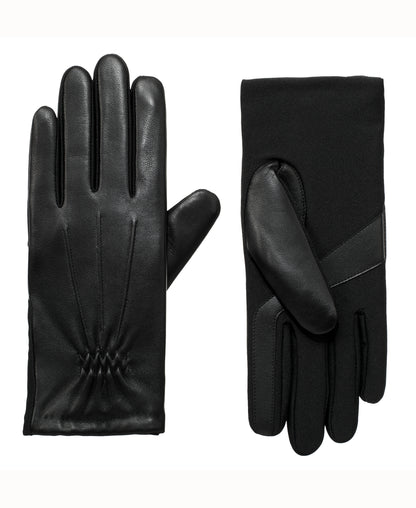 30609  Women’s Lined Faux Leather Sretch Glove 