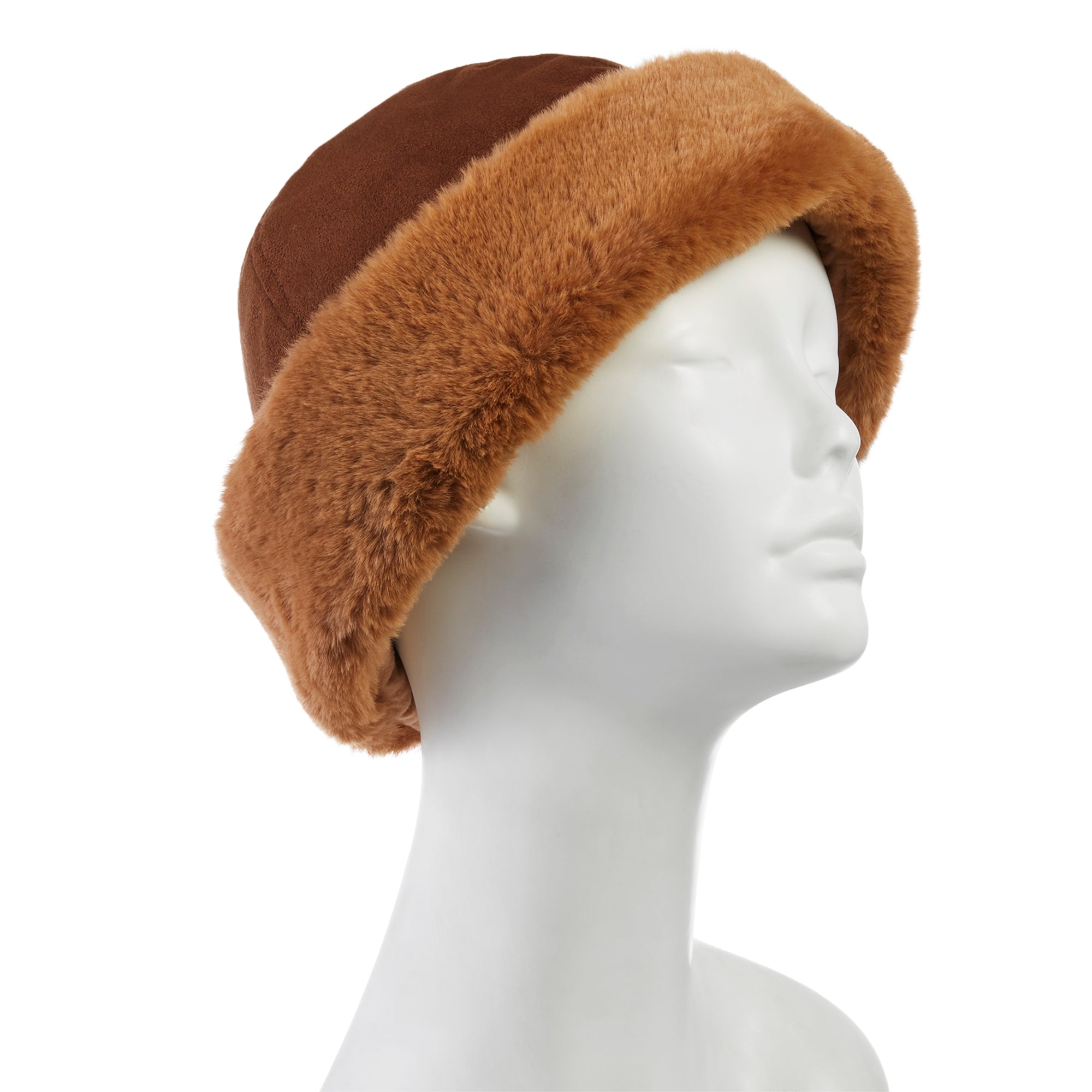 Women's Microsuede Hat with Faux Fur Cuff – Isotoner.com USA