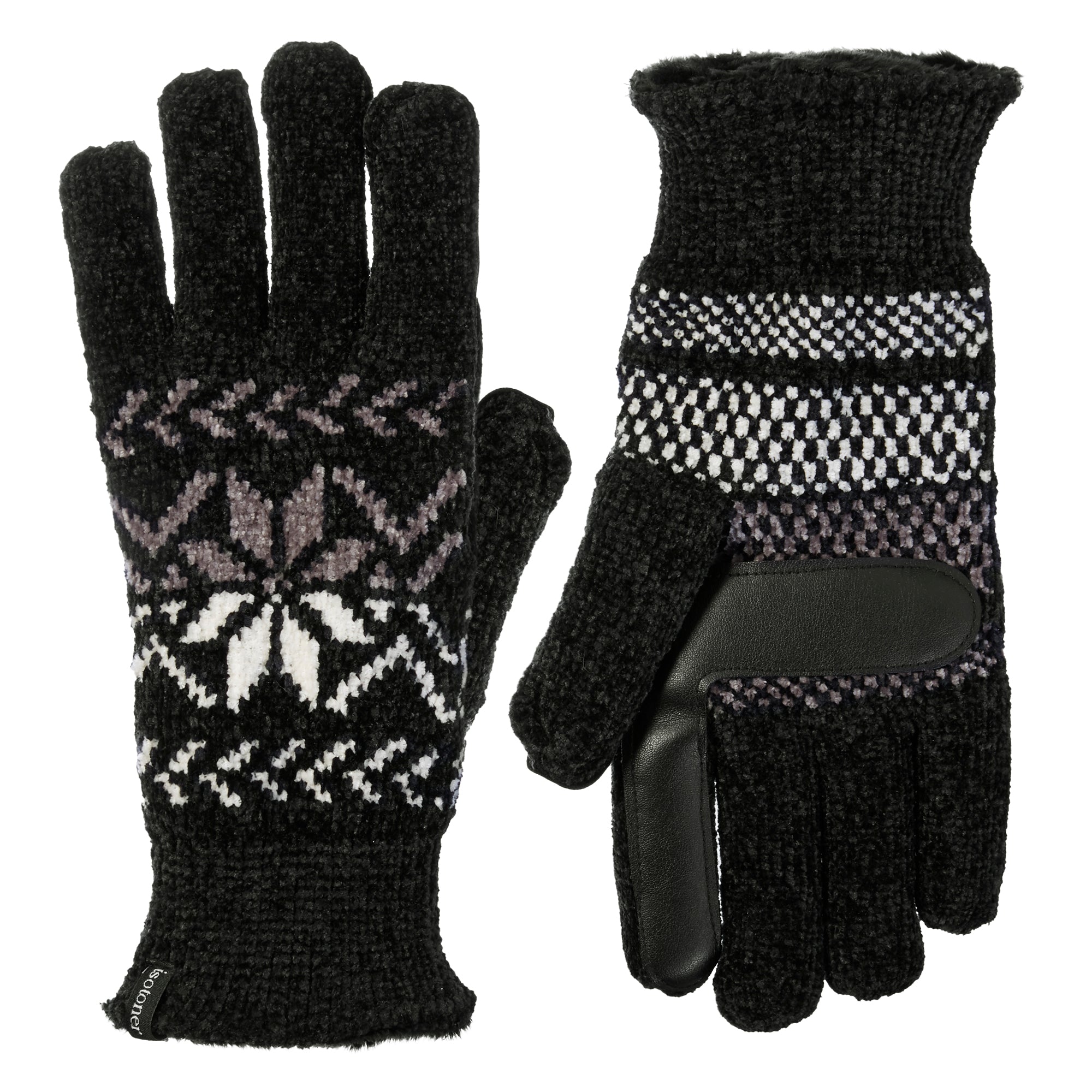 30636 Women’s Chenille Snowflake Gloves 