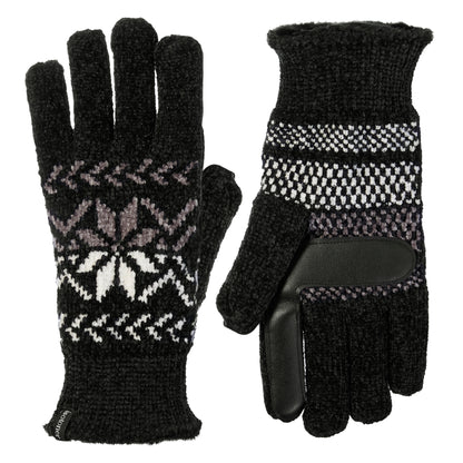 30636 Women’s Chenille Snowflake Gloves 