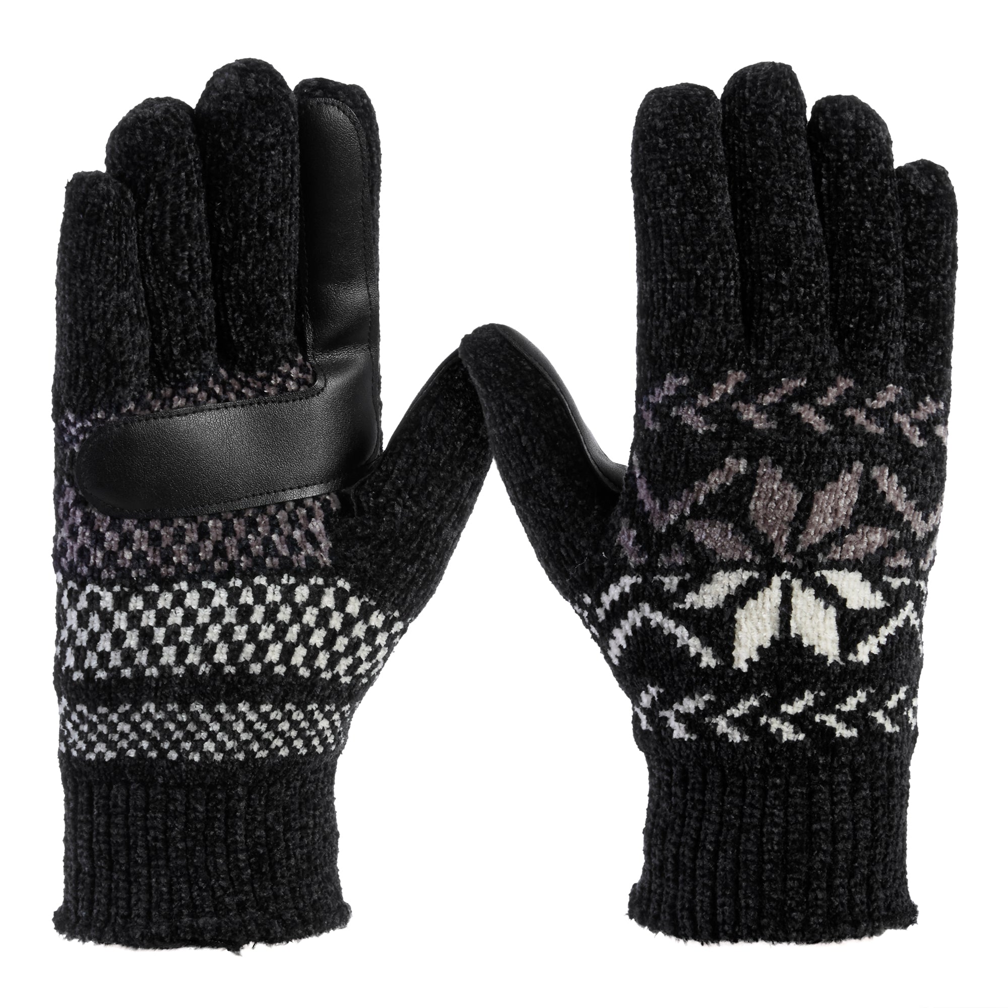 30636 Women’s Chenille Snowflake Gloves 