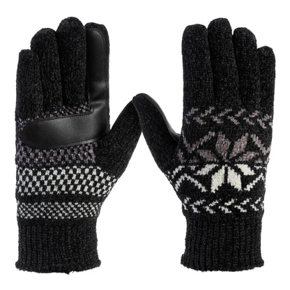 30636 Women’s Chenille Snowflake Gloves 