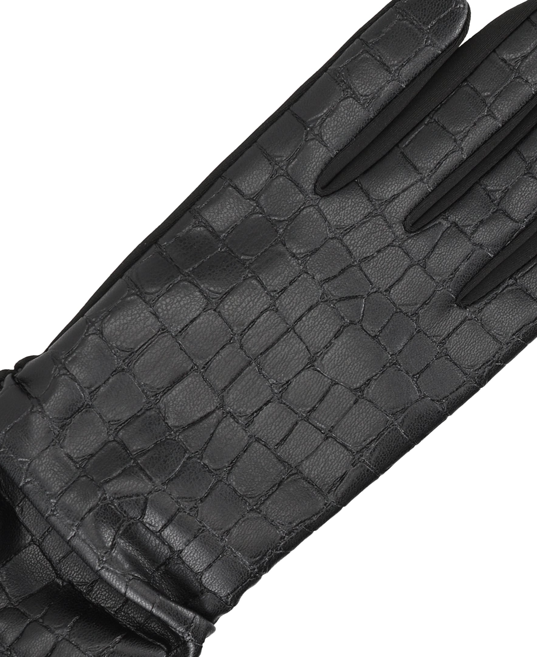 Women's Faux Croc Leather Glove