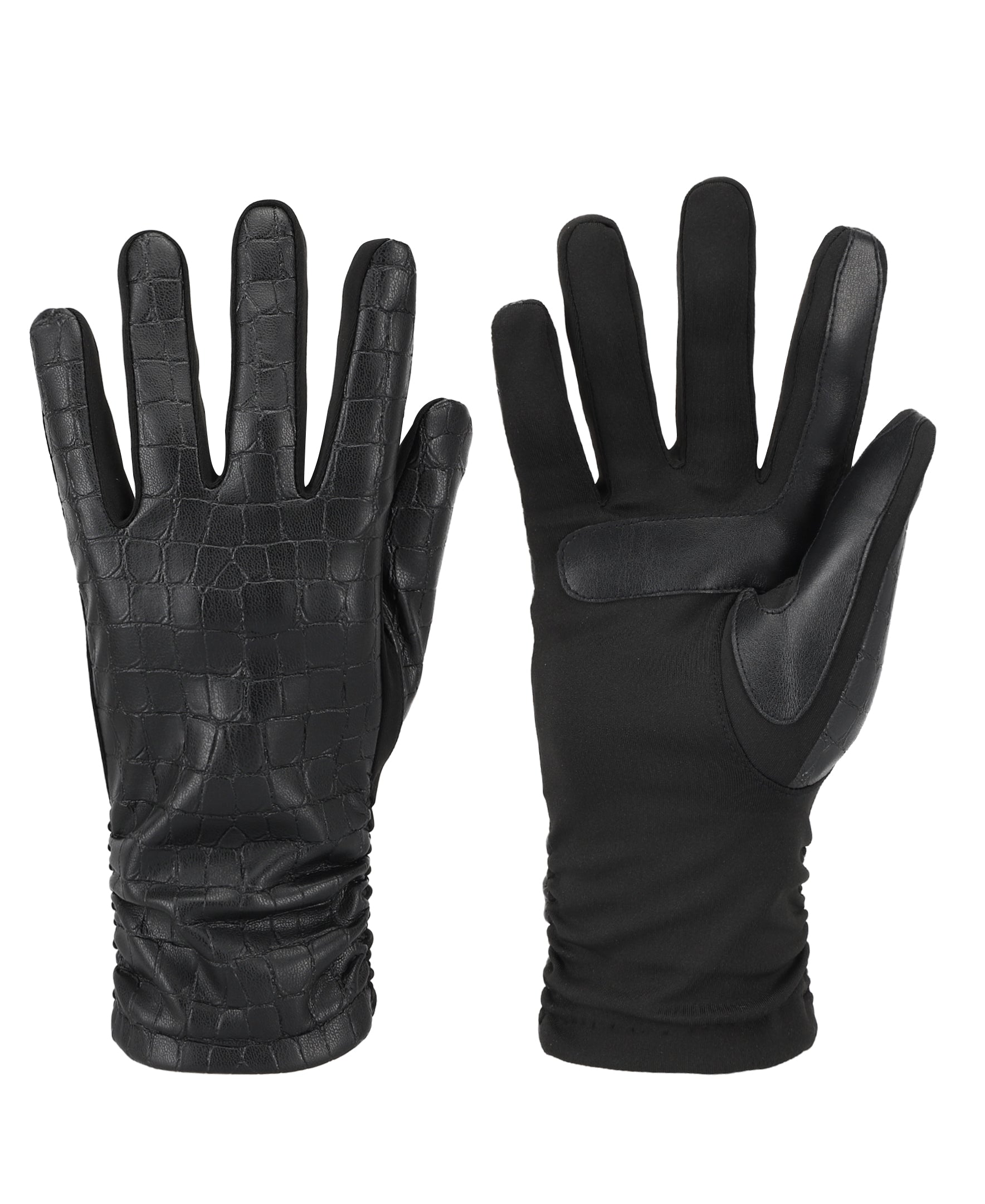 Women's Faux Croc Leather Glove – Isotoner.com USA