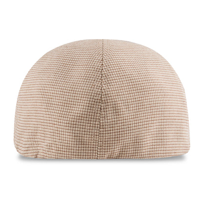 A60233 Beige checkered cap on a white background 