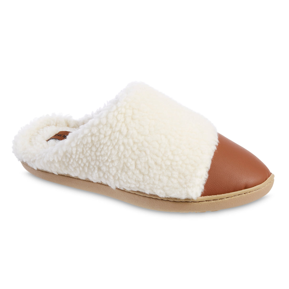 12 Wholesale Women's Fluffy Faux Fur Slippers Comfy Open Toe Two Band  Slides In Tan - at 