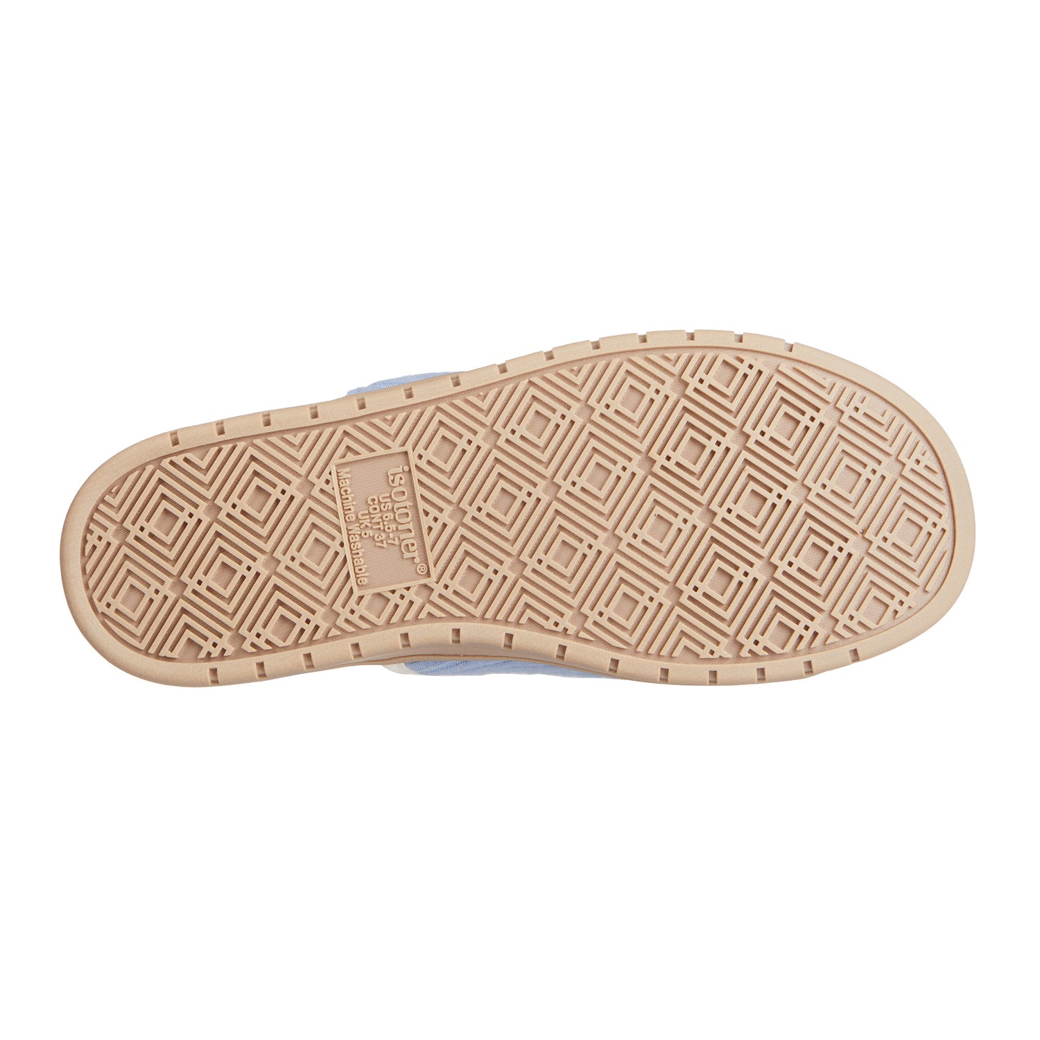 08838 Isotoner Womens knit slip on slippers 