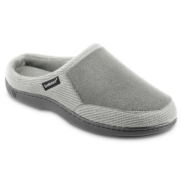 Chaussons Mocassins Homme Isotoner - Semelle à Mémoire De Forme - Micro-velours Doux - Lavables Machine
