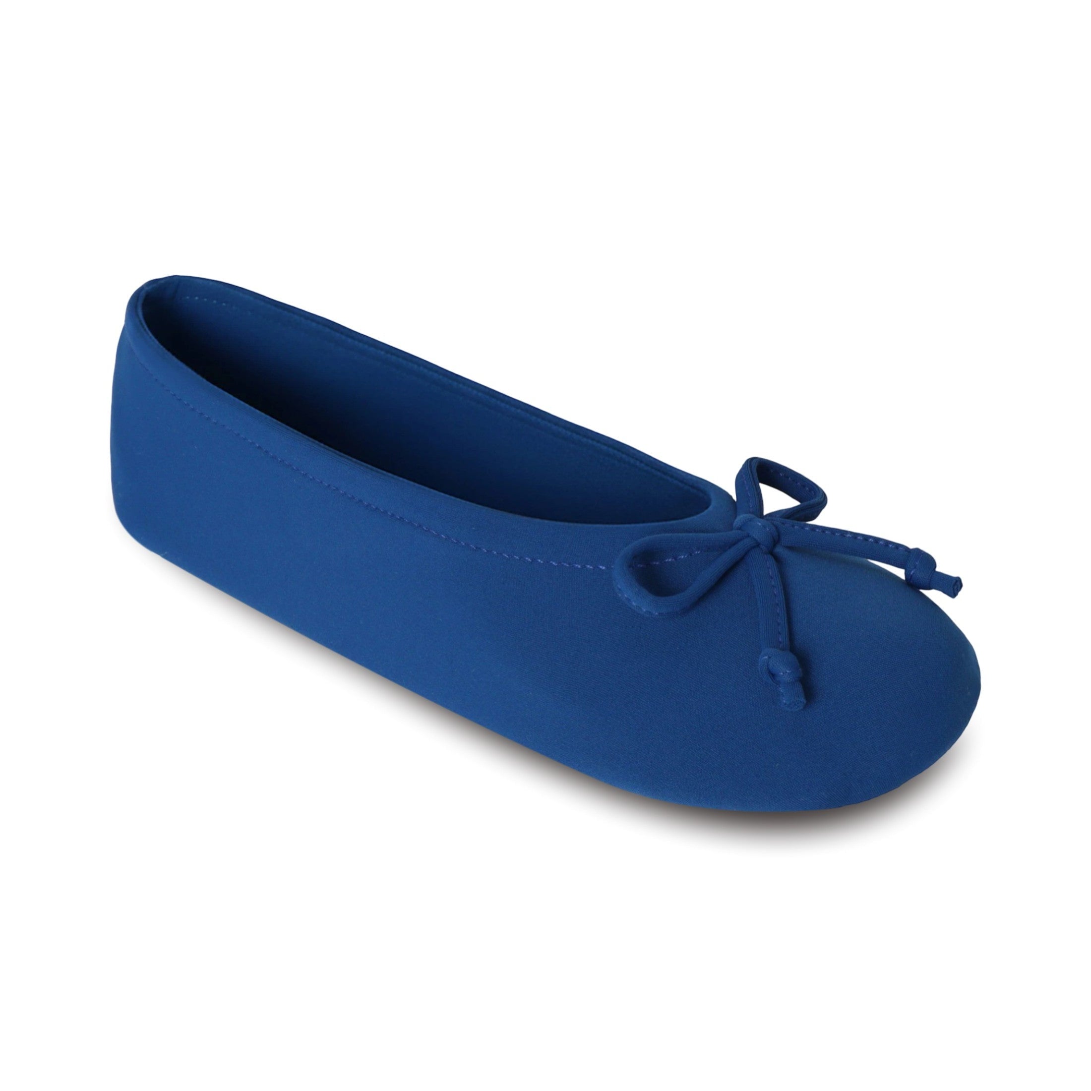 9416 Isotoner Colorful blue ballerina slipper on a white background 