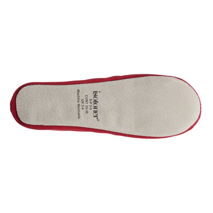  Women’s Isotoner Satin Ballerina Slippers with Satin Bow style 96009    