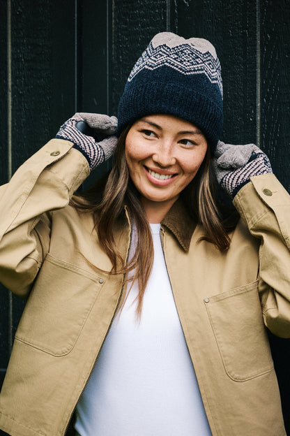 Chenille Fairisle Glove