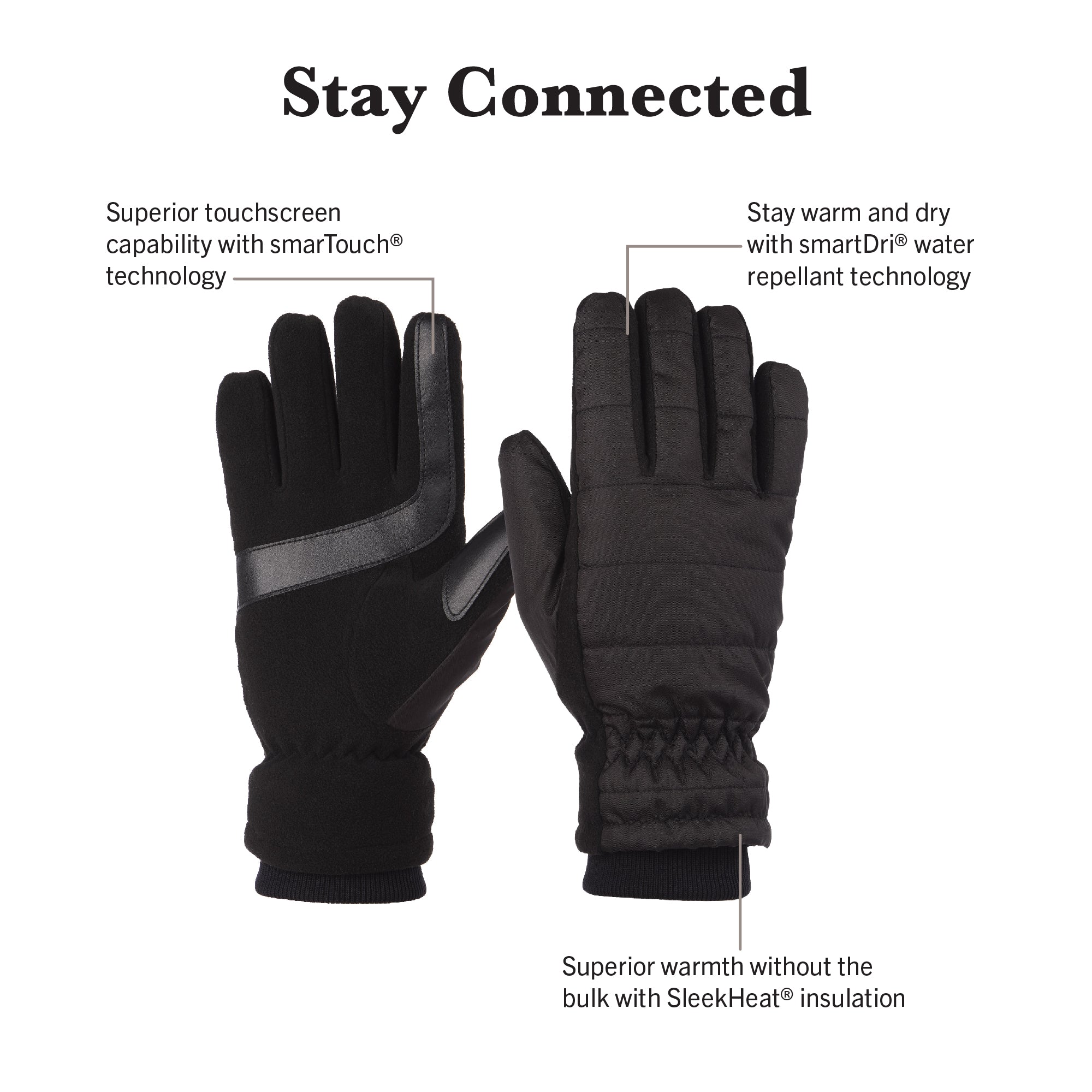 Moshi Digits Touchscreen Gloves Women's Winter Warm Touch