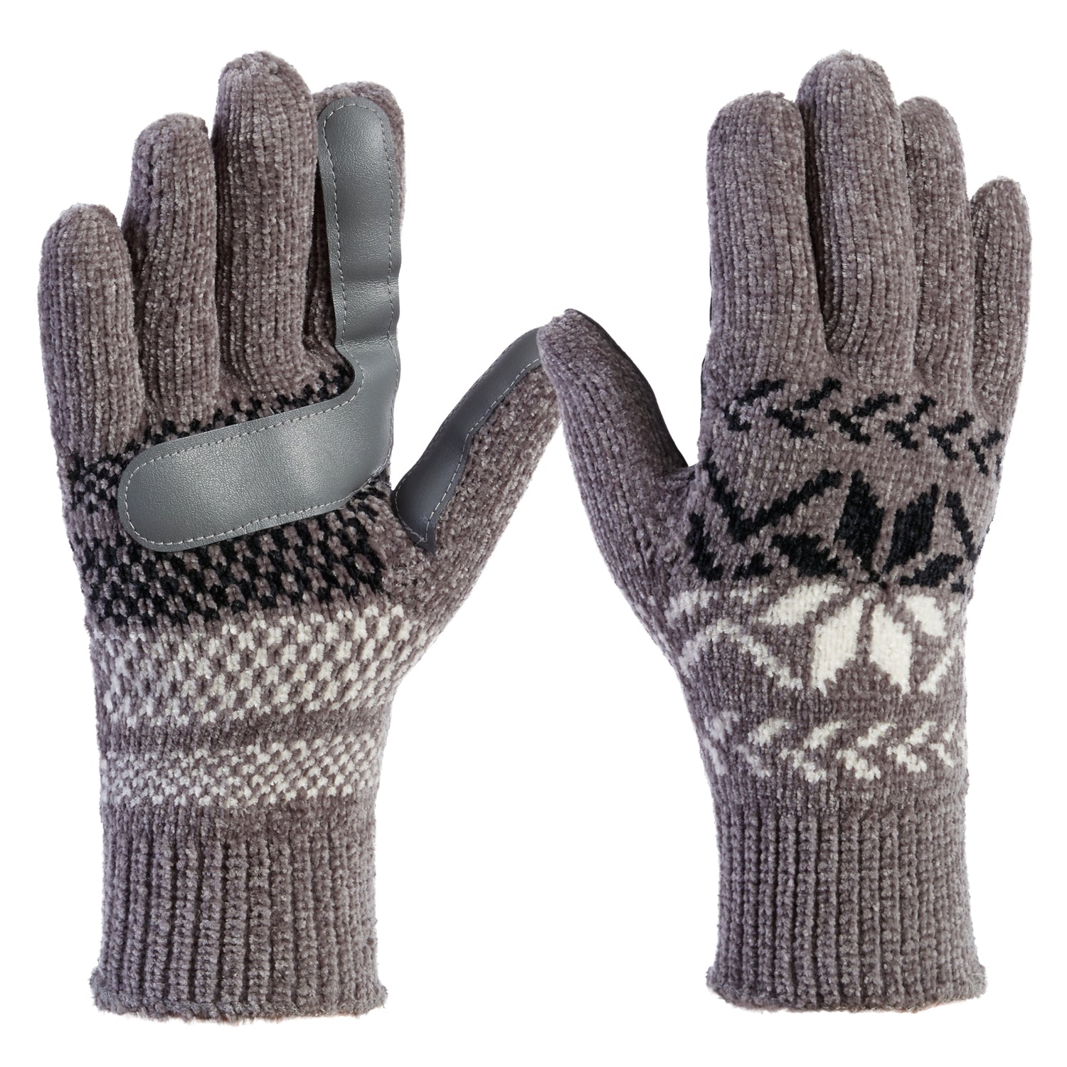 30636 Women’s Chenille Snowflake Gloves 
