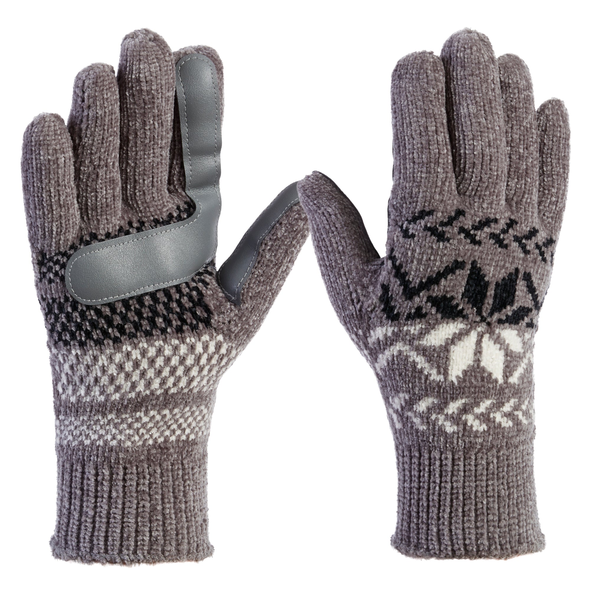 30636 Women’s Chenille Snowflake Gloves 