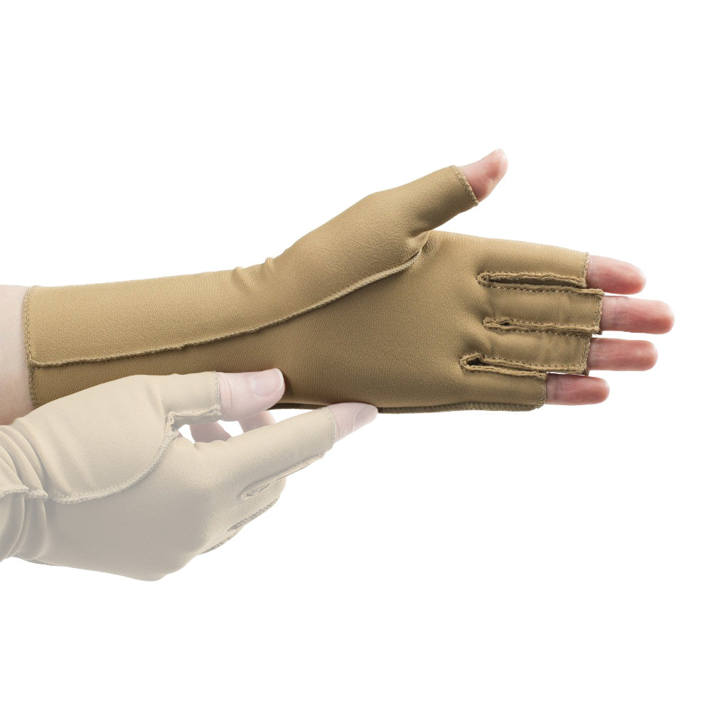 Left Hand Open Finger Therapeutic Compression Gloves