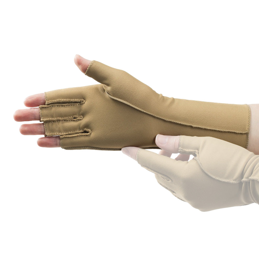 Right Hand Open Finger Therapeutic Compression Gloves