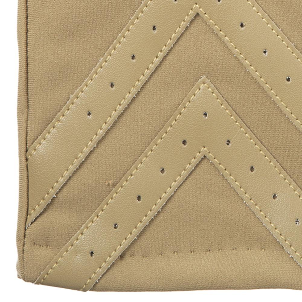 Women’s Heritage Chevron Spandex Gloves in Camel light tan close up on chevron detail