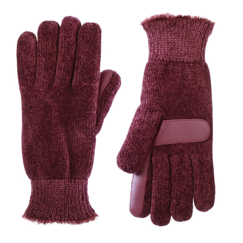 chenille handschuhe Isotoner Women's Lined Chenille Glove Plum One Size