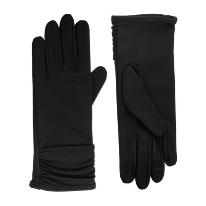 Women’s Antimicrobial Touchscreen Glove with Watch Vent pair in Black