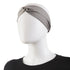 Women’s Recycled Water Repellent Spandex Twist Headband in Ash