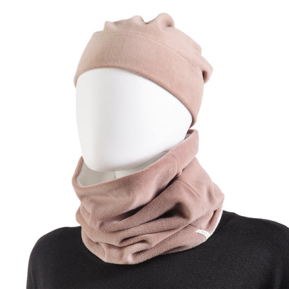 Women’s Recycled Water Repellent Reversible Fleece Scarf in Winter Blossoms Pink on Mannequin