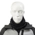 Men’s Antimicrobial Fleece Gaiter in Black pulled around the mannequin&