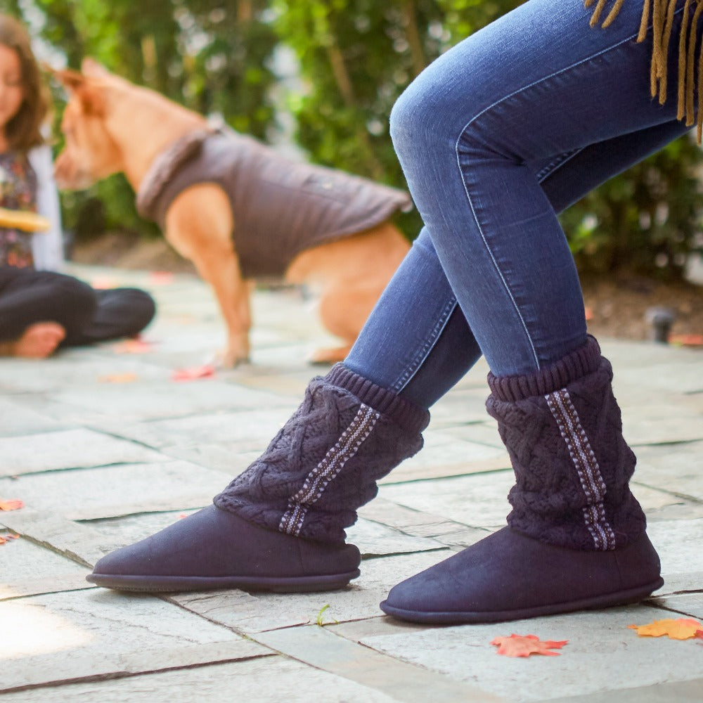 Women's Tessa Knit Tall Bootie Slippers –  USA