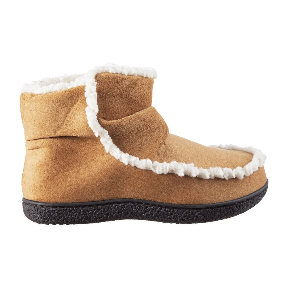 Isotoner microsuede sales womens bootie slippers