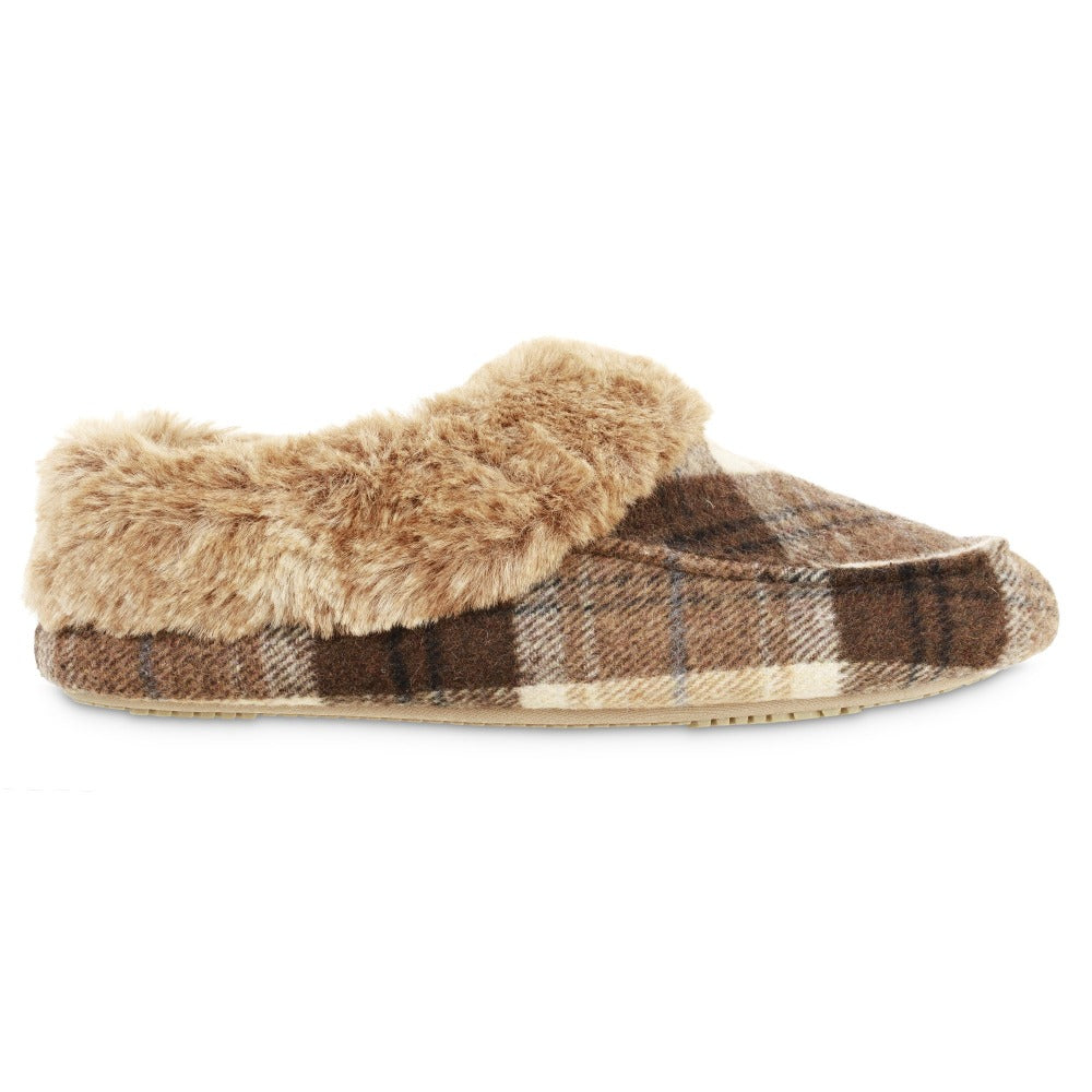 Women’s Print Valerie Bootie Slipper in Taupe Profile